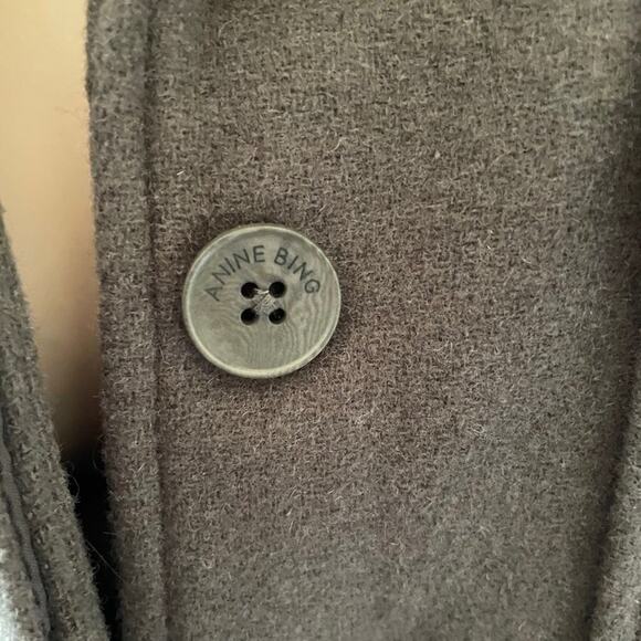 Anine Bing Military Green Cropped Wool Dallas Jacket military equestrian western - Picture 10 of 11